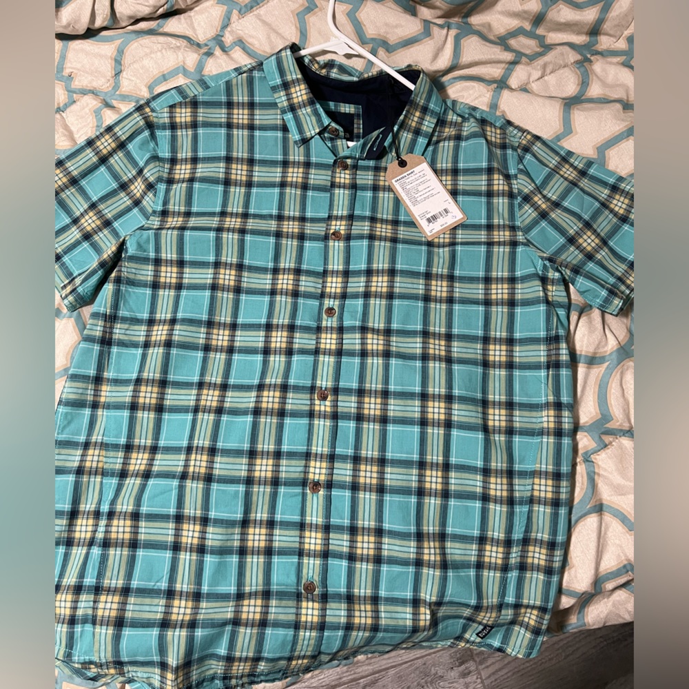 Prana mens Graden large button up shirt NWT